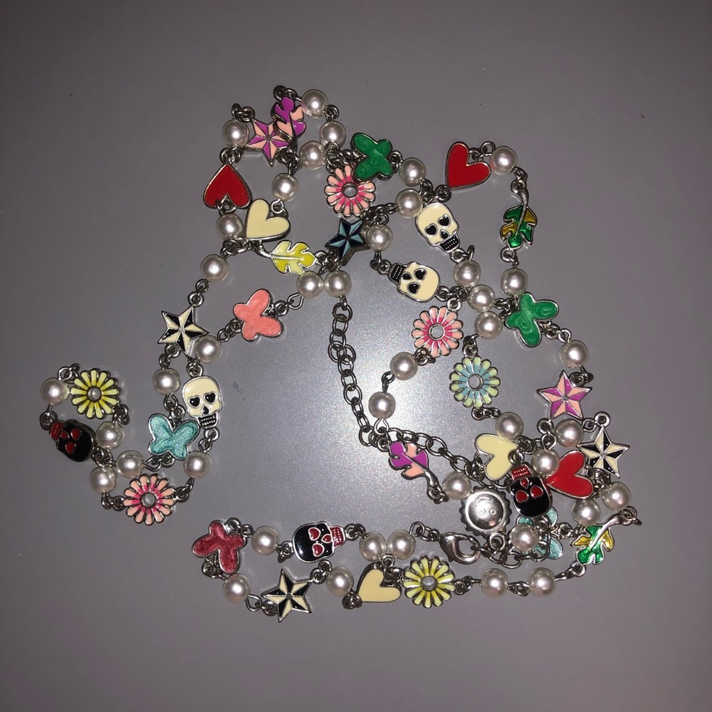 Cool enamel bead necklace